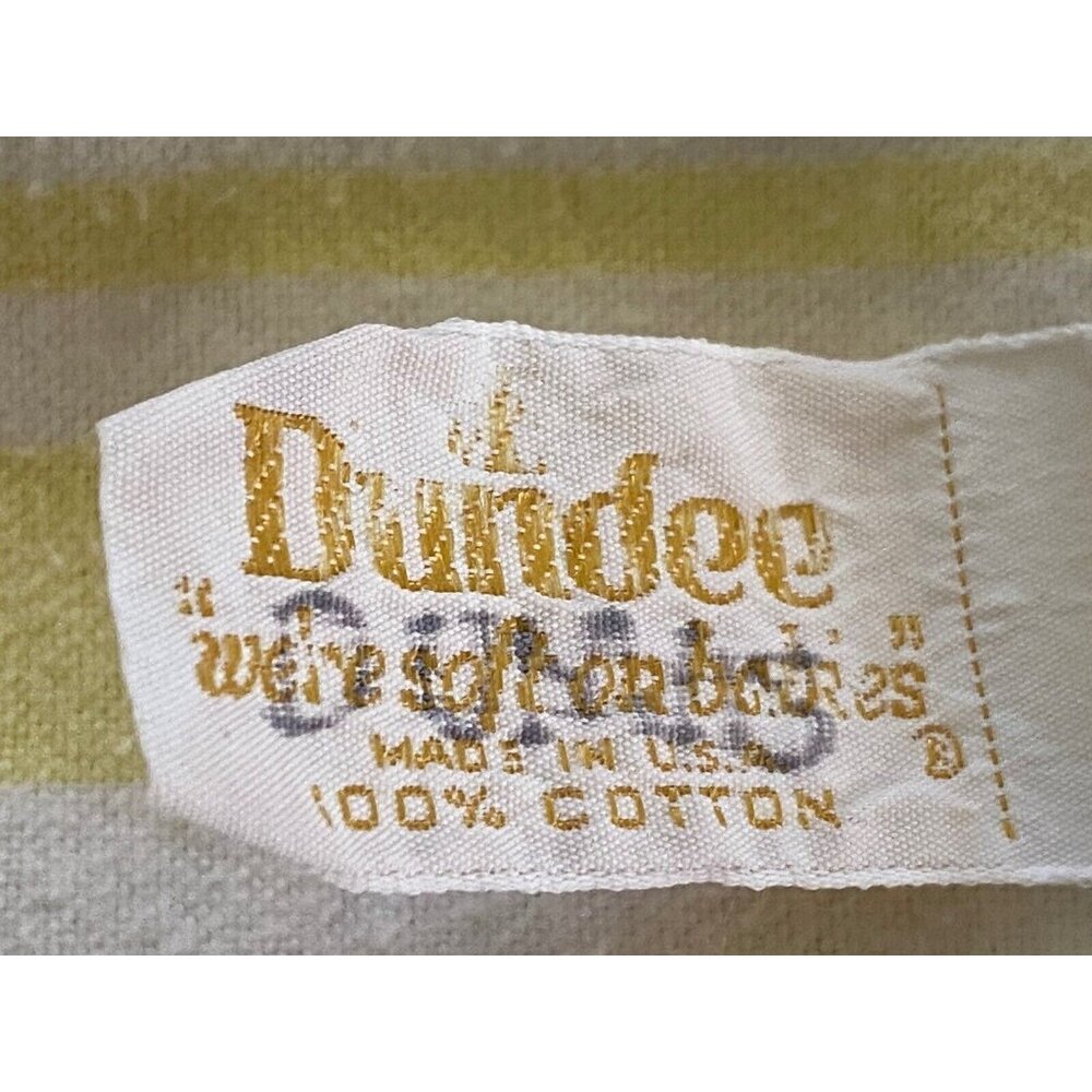 Vtg Baby Receiving Blanket Dundee 25X38 Stripes Pink Blue Nursery Swaddle 1970's - Picture 8 of 16